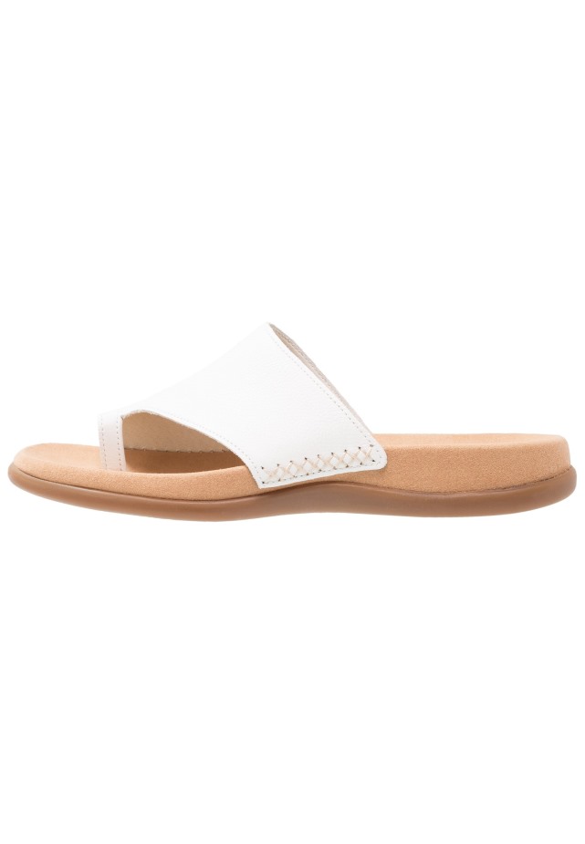 Witte Gabor T-bar Sandalen