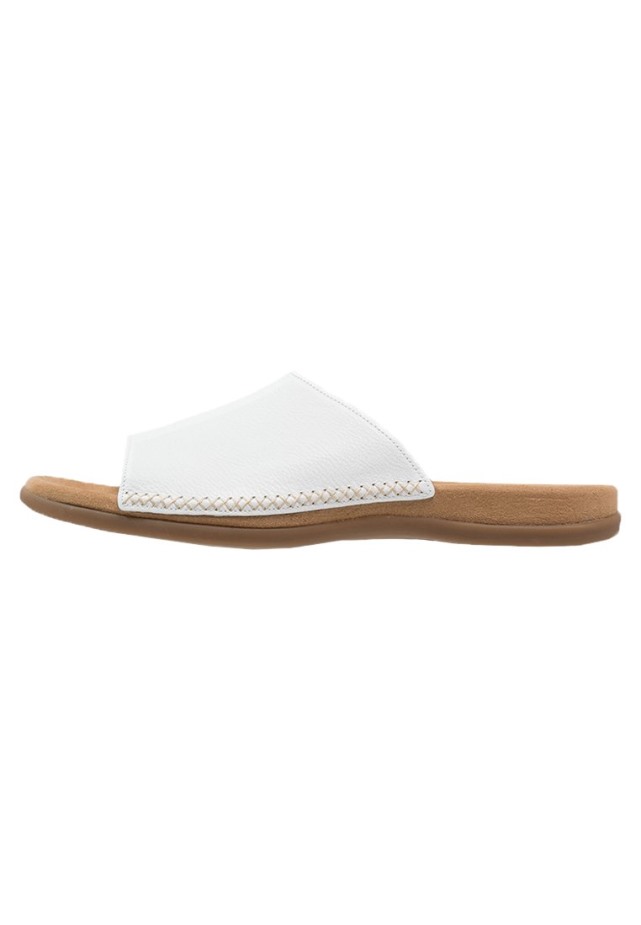 Witte Gabor T-bar Sandalen