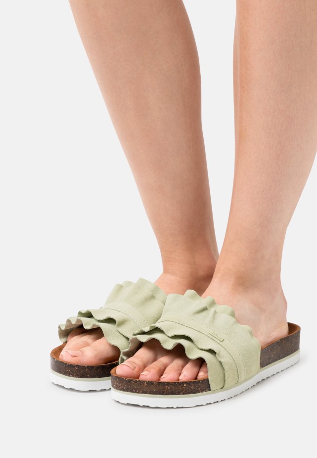 Witte Gabor T-bar Sandalen