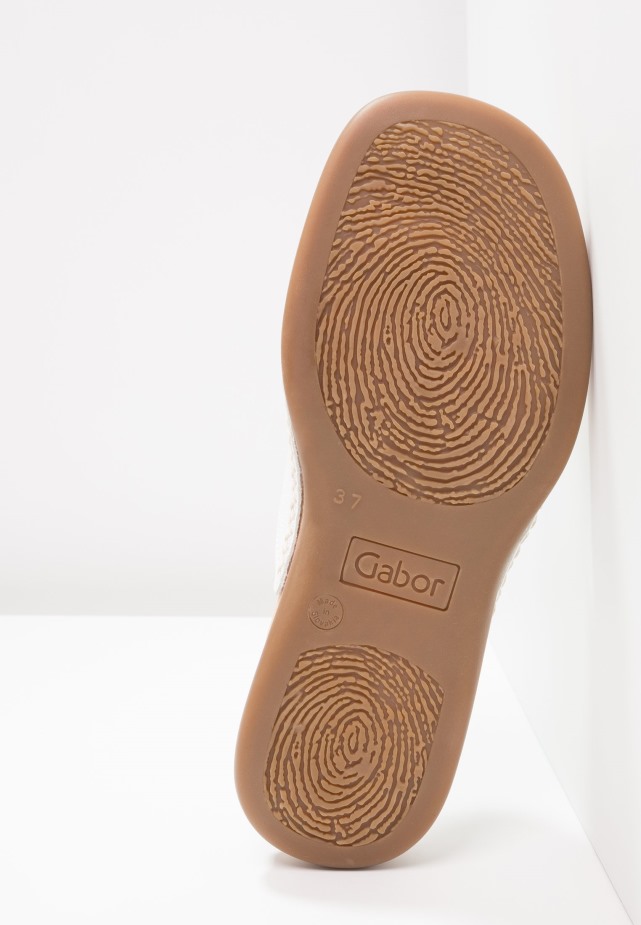 Witte Gabor T-bar Sandalen