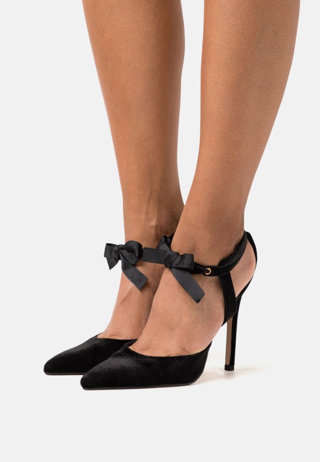 Zwart Gabor Leer - Hoge Hakken