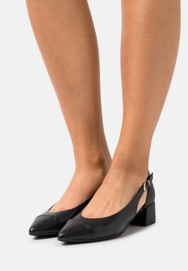 Zwart Gabor Leer - Klassieke Hakken