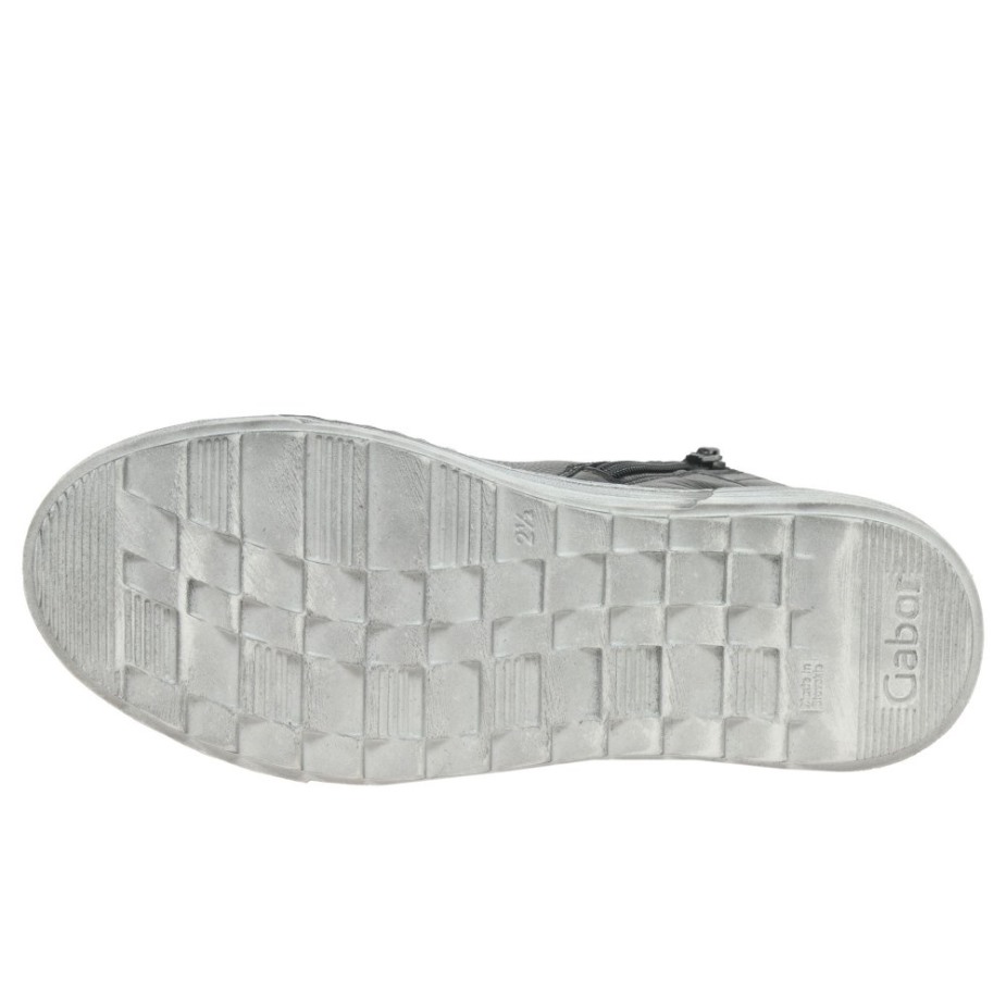 Zwart/antraciet Biss Dames Enkellaarzen Gabor