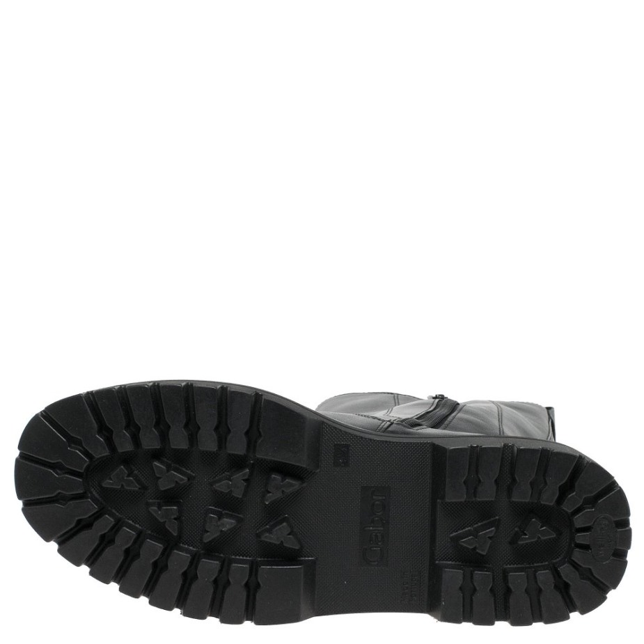 Zwart/wit Gestikte Gabor Gaby Kuitlange Dameslaarzen