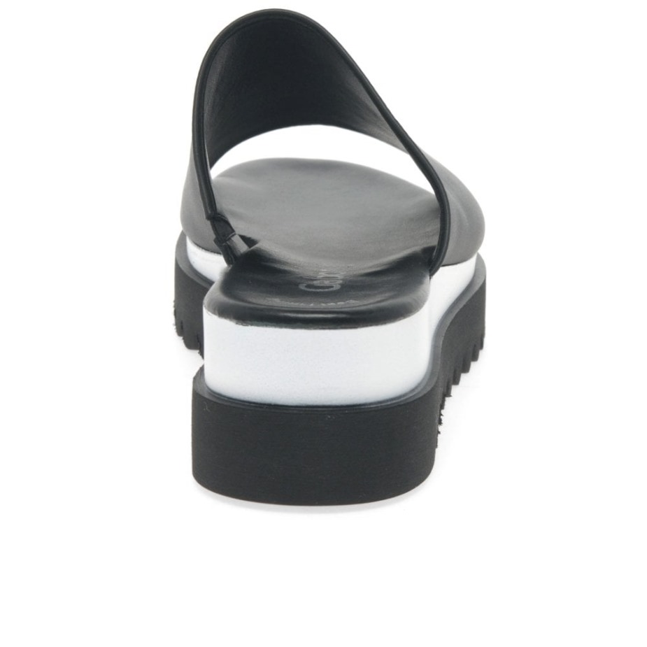 Zwarte Emily-rose Dames Muiltjes Met Plateauzool Gabor