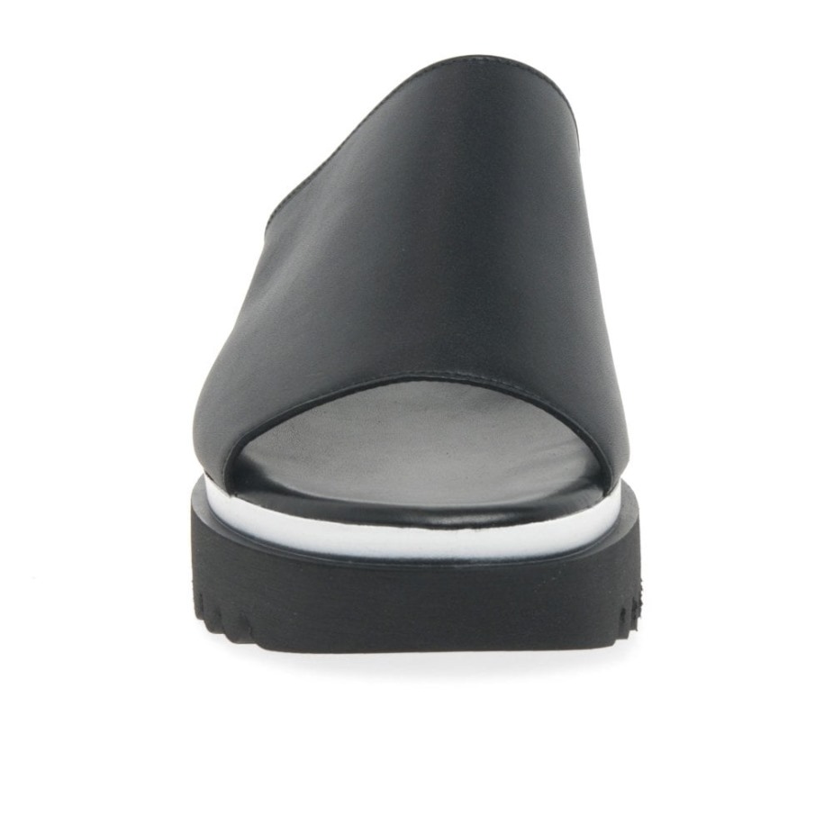 Zwarte Emily-rose Dames Muiltjes Met Plateauzool Gabor