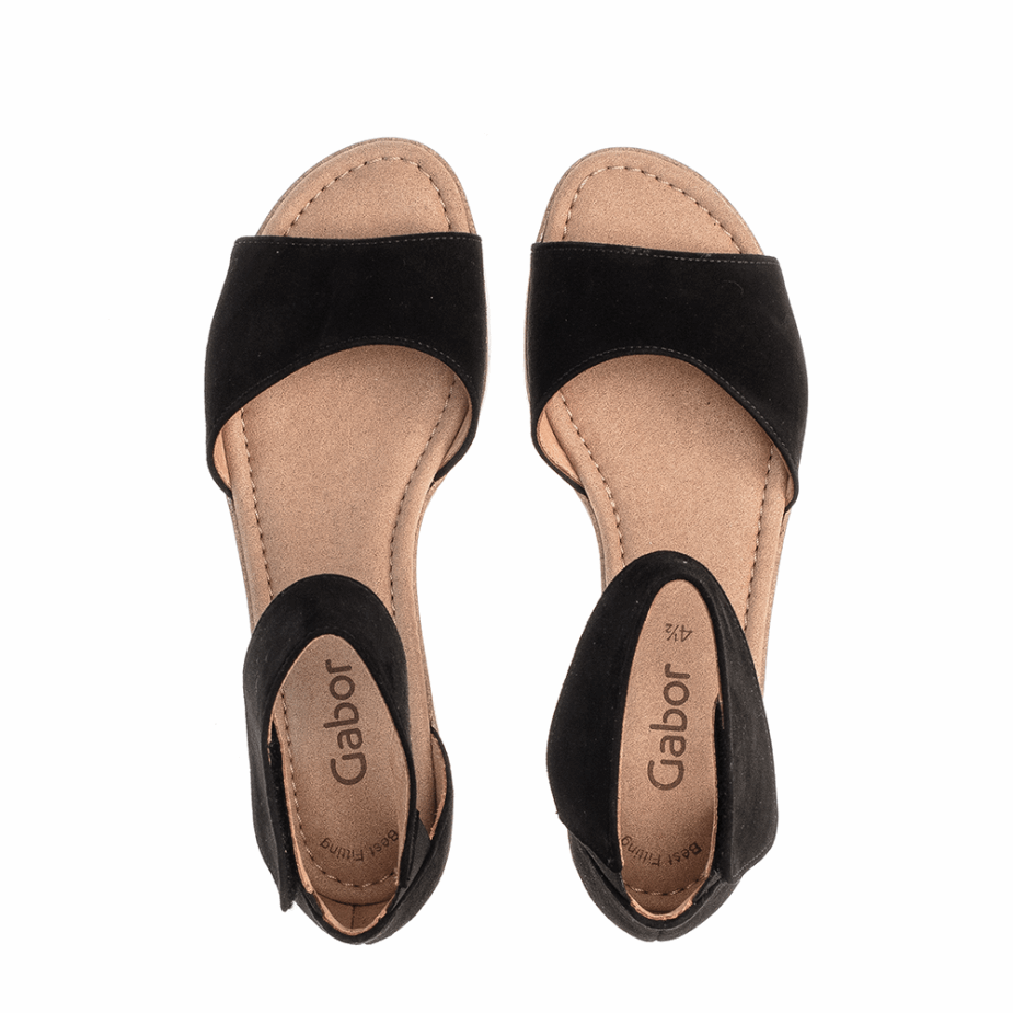 Zwarte Gabor Enkelband Sandaal