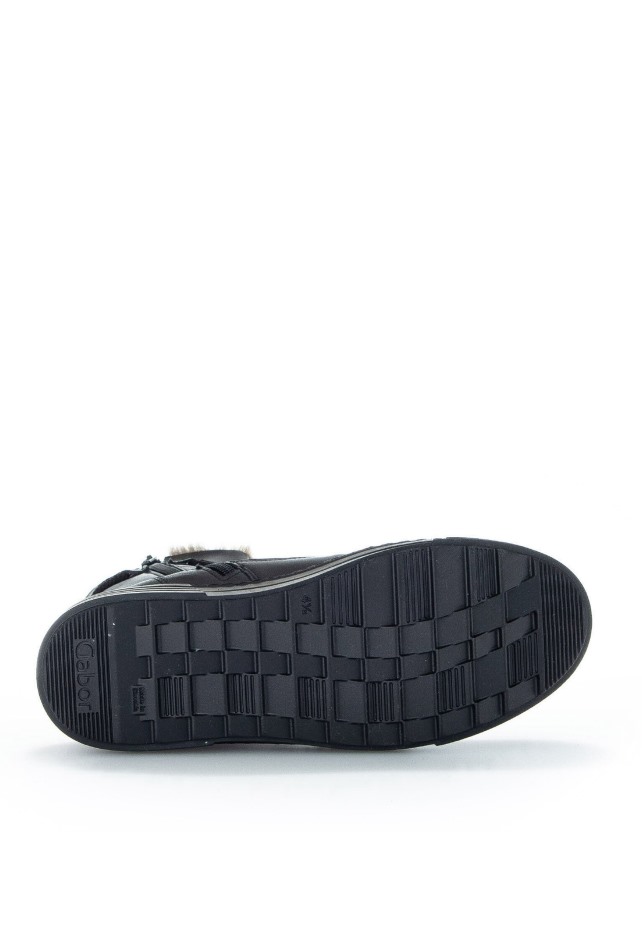 Zwarte Gabor Enkellaarsjes Met Veters