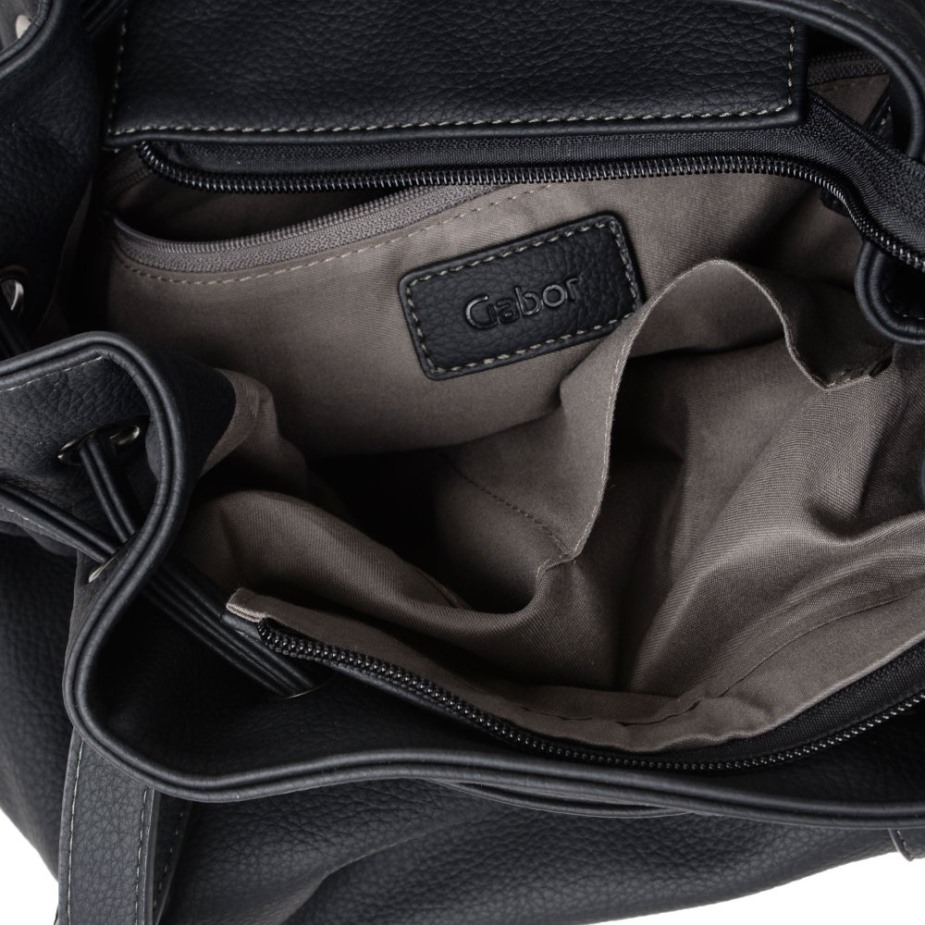 Zwarte Gabor Malu Schoudertas Met Trekkoord Voor Dames