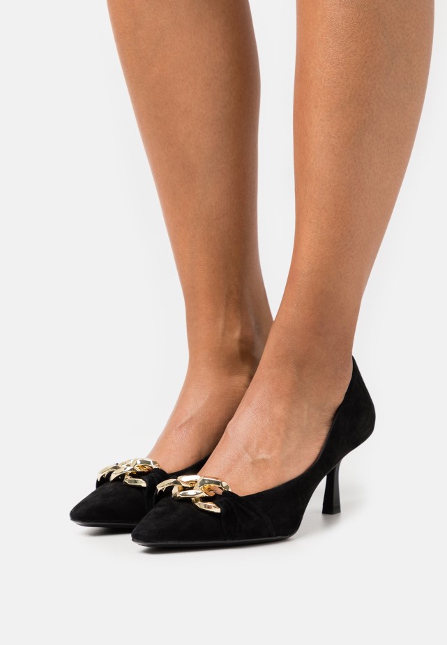 Zwarte Gabor Pumps Met Klassieke Hakken