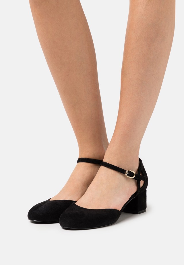 Zwarte Gabor Pumps Met Klassieke Hakken