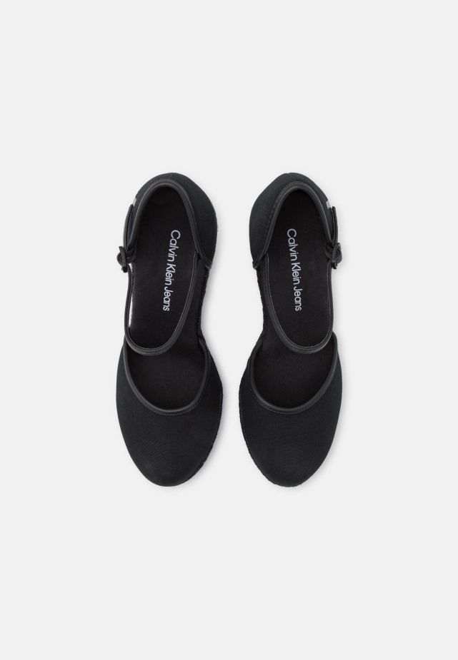 Zwarte Gabor Wedge Close Toe - Plateauzolen