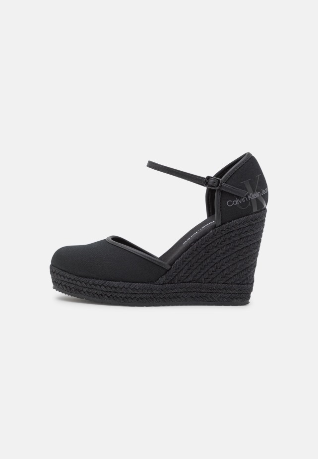 Zwarte Gabor Wedge Close Toe - Plateauzolen