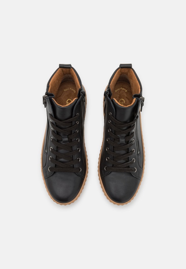 Zwarte Hoge Sneakers Gabor Dames