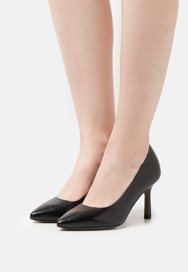 Zwarte Lanette Lederen Pump - Klassieke Hakken Gabor