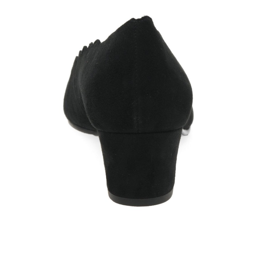 Zwarte Suède Gabor Gigi Pumps Voor Dames