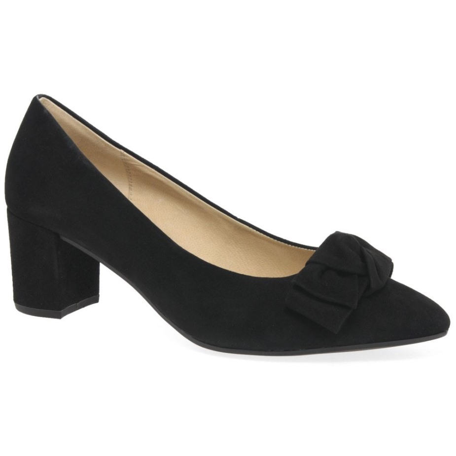 Zwarte Suède Kesh Dames Pumps Gabor