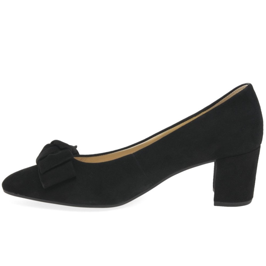 Zwarte Suède Kesh Dames Pumps Gabor