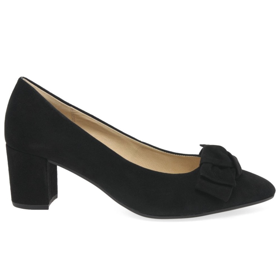 Zwarte Suède Kesh Dames Pumps Gabor