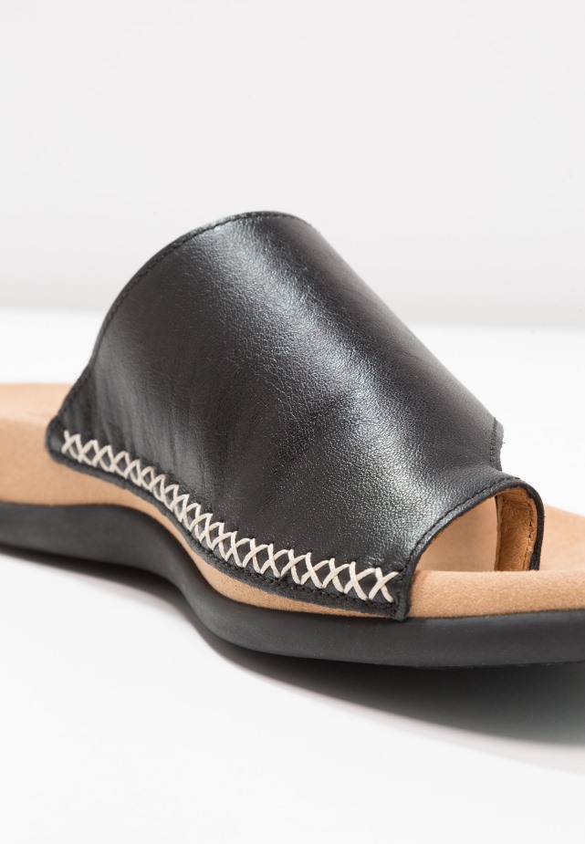 Zwarte T-bar Sandalen Gabor