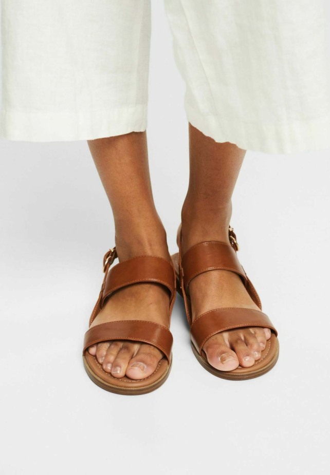 Zwarte T-bar Sandalen Gabor