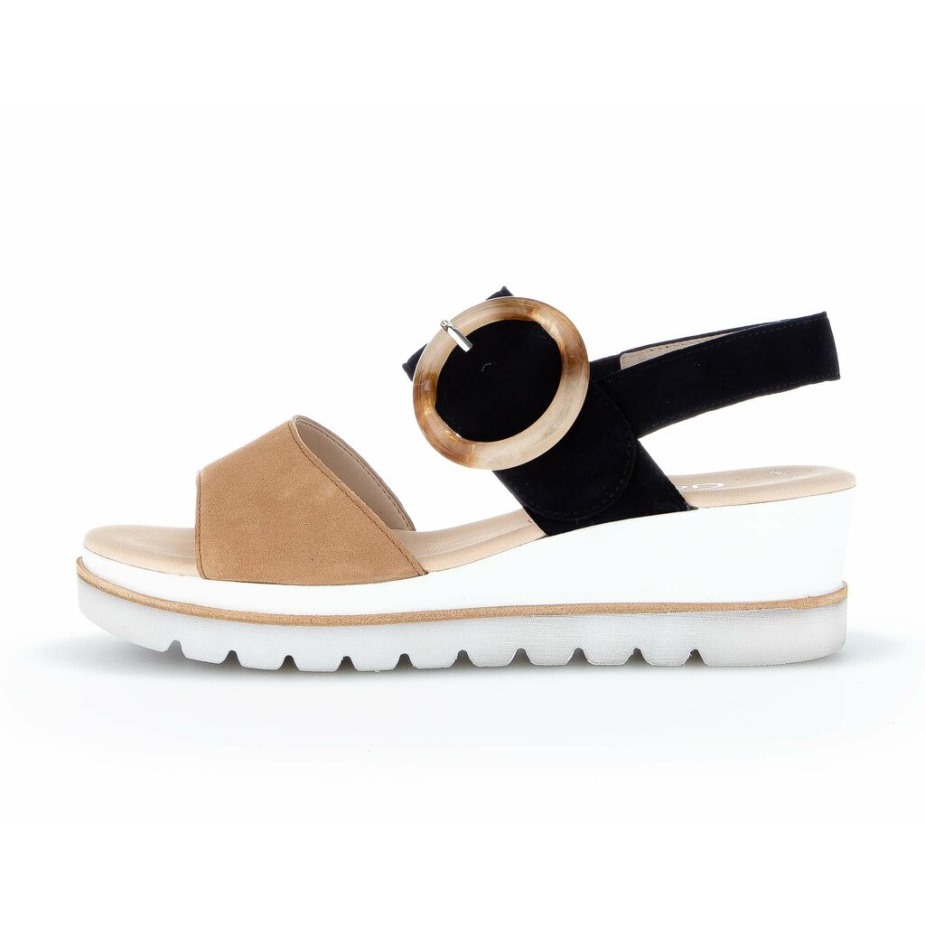 Gabor 84645-16 - Taupe Zwart Suède