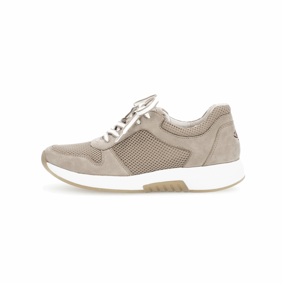 Rollende Zachte Sneaker Gabor Beige