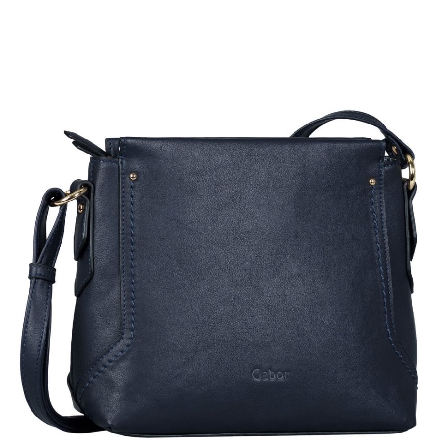 Donkerblauwe Gabor Sarda Messenger Handtas Voor Dames