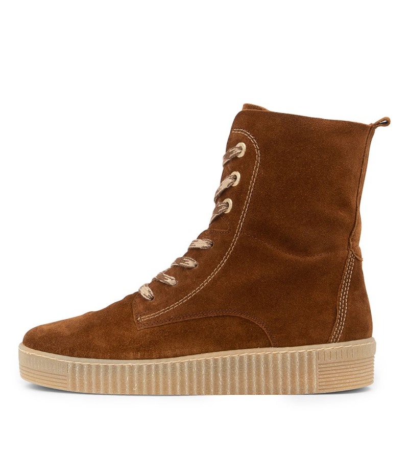 Gabor Arca Cognac Suède Kuitlaarzen