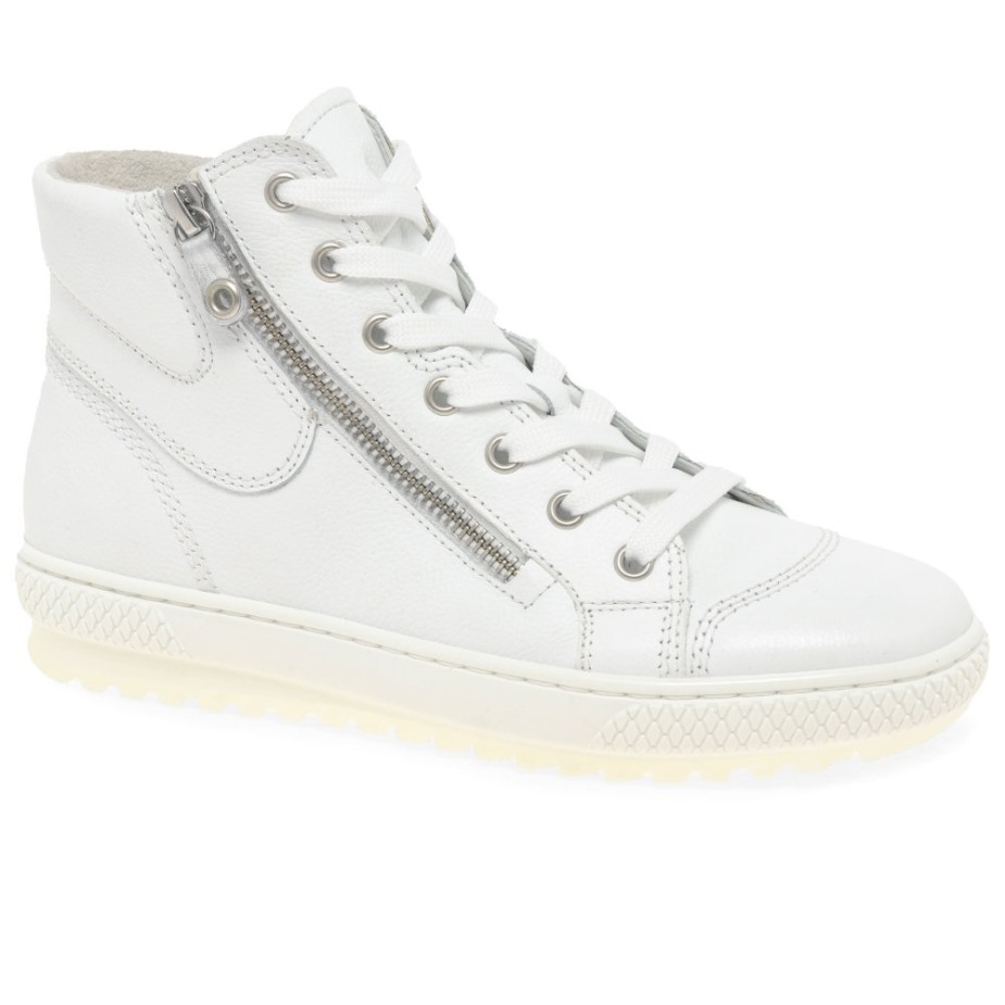 Gabor Witte Bulner Dames Casual Enkellaarsjes